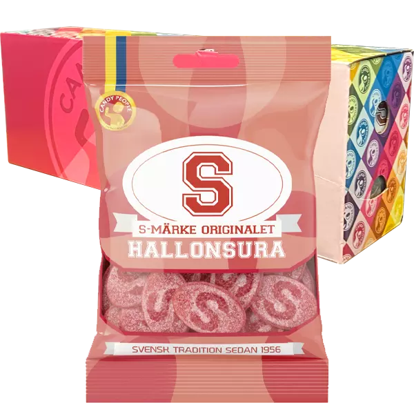 S-Märke Raspberry Sour 80 g x 18 pcs