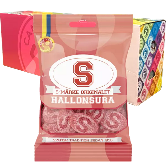 S-Märke Raspberry Sour 80 g x 18 pcs