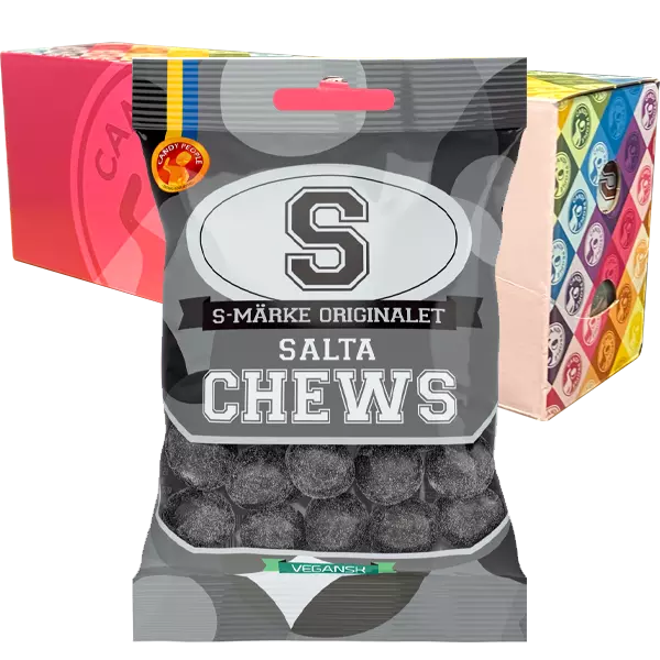 S-Märke Chews Salty  70 g x 18 pcs