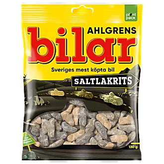 Ahlgrens Cars Salty Licorice 100g