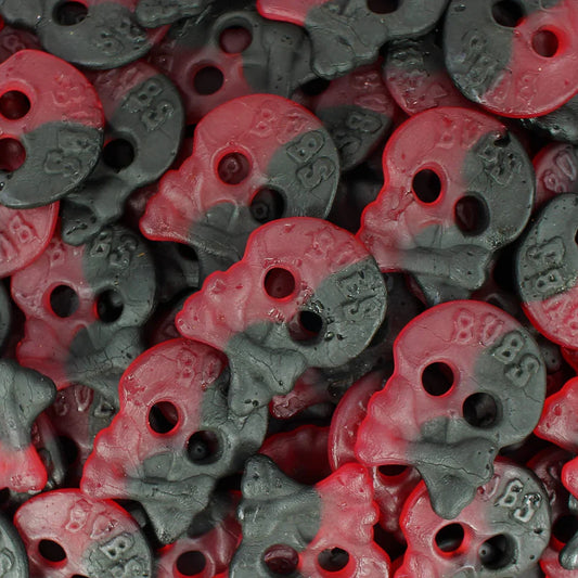 Bubs Raspberry Licorice Skull.