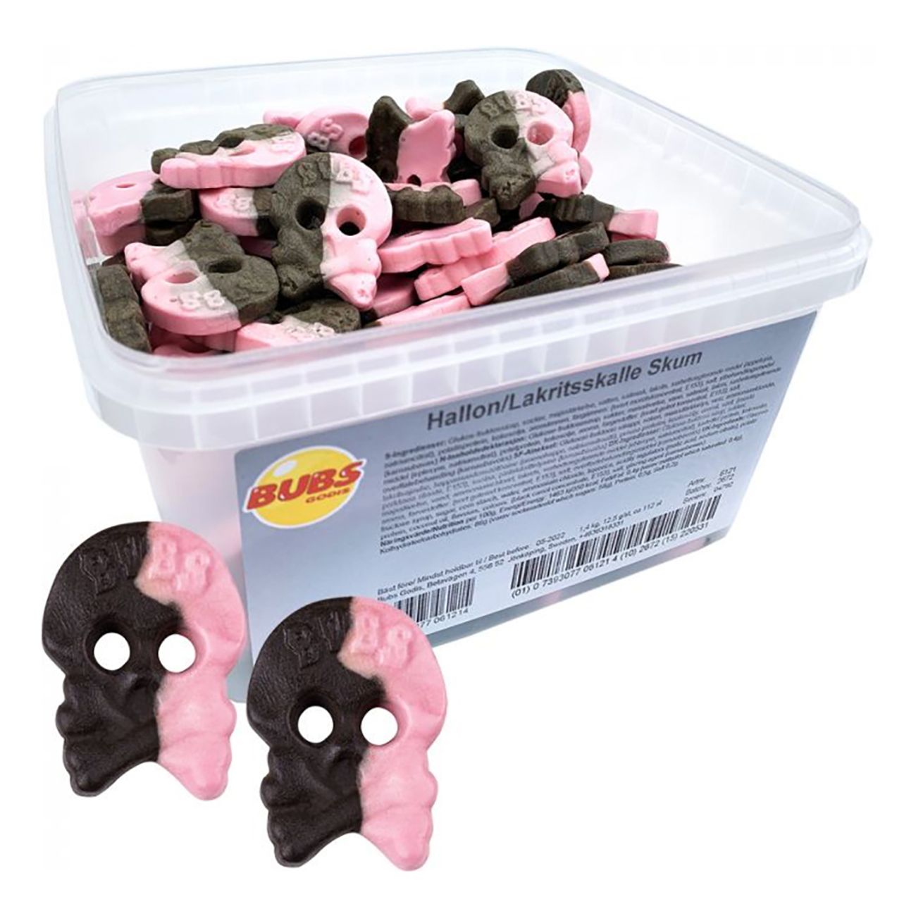 Bubs Foamy Raspberry/Licorice Skull Big Pack 2,8 kg